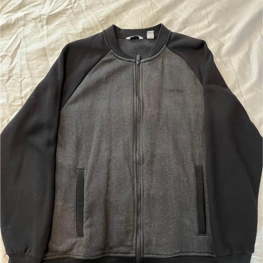 Black and Gray Calvin Klein Men's Sweater